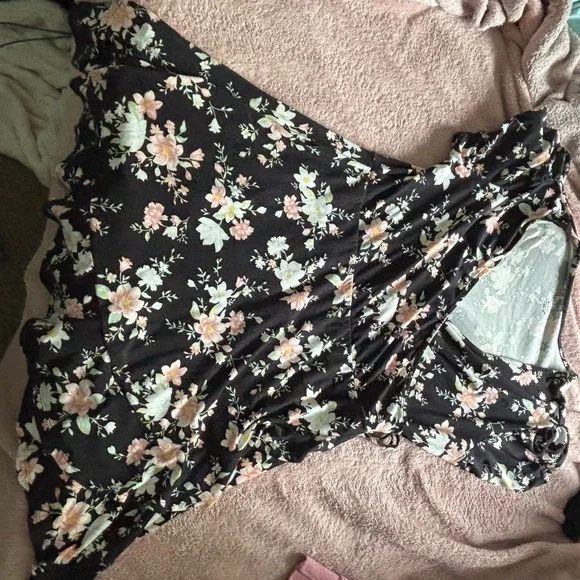 no boundaries black floral dress Amarra 88916
